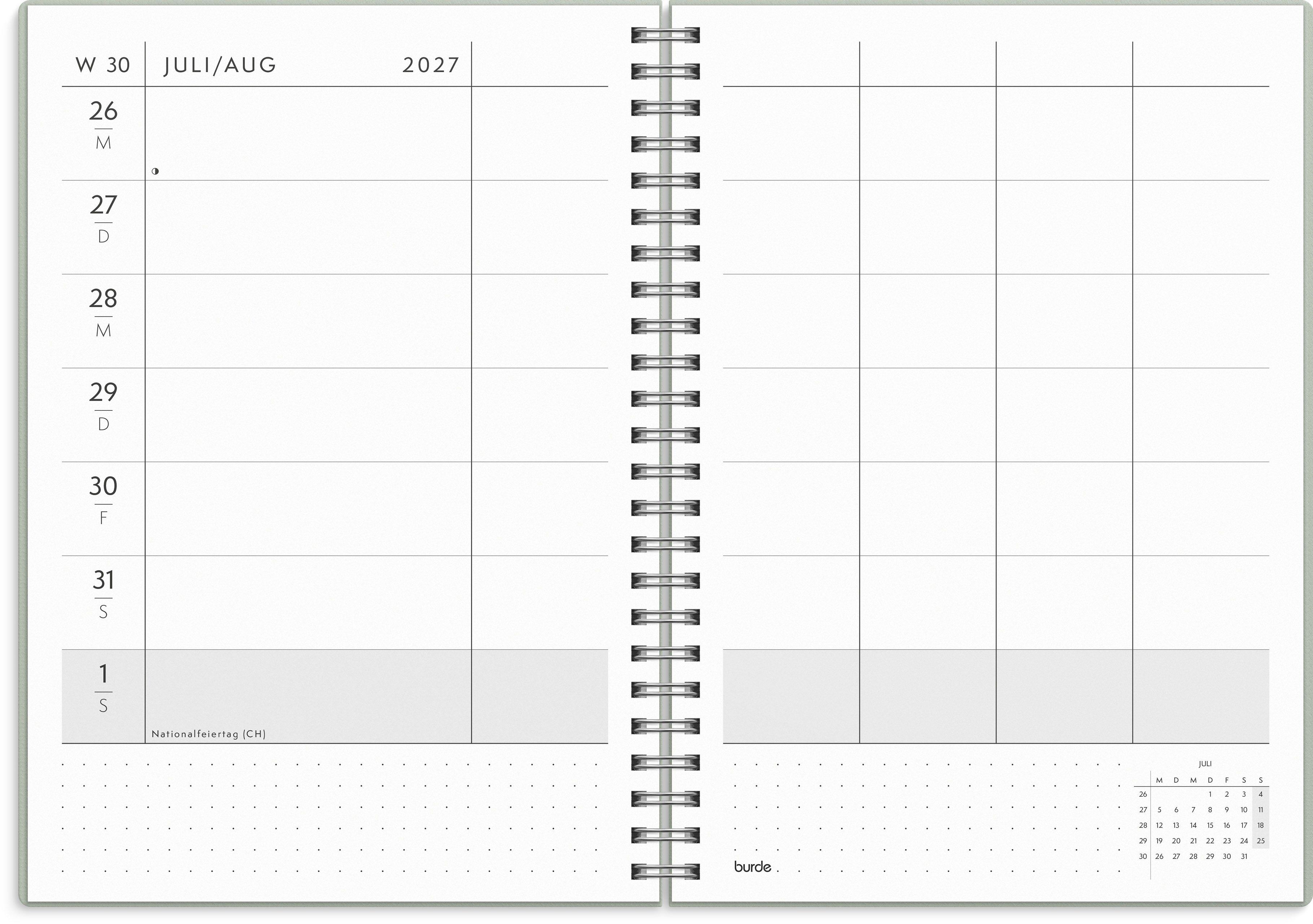 Beispielinhalt (Bild) Kalender Plan more 26/27
