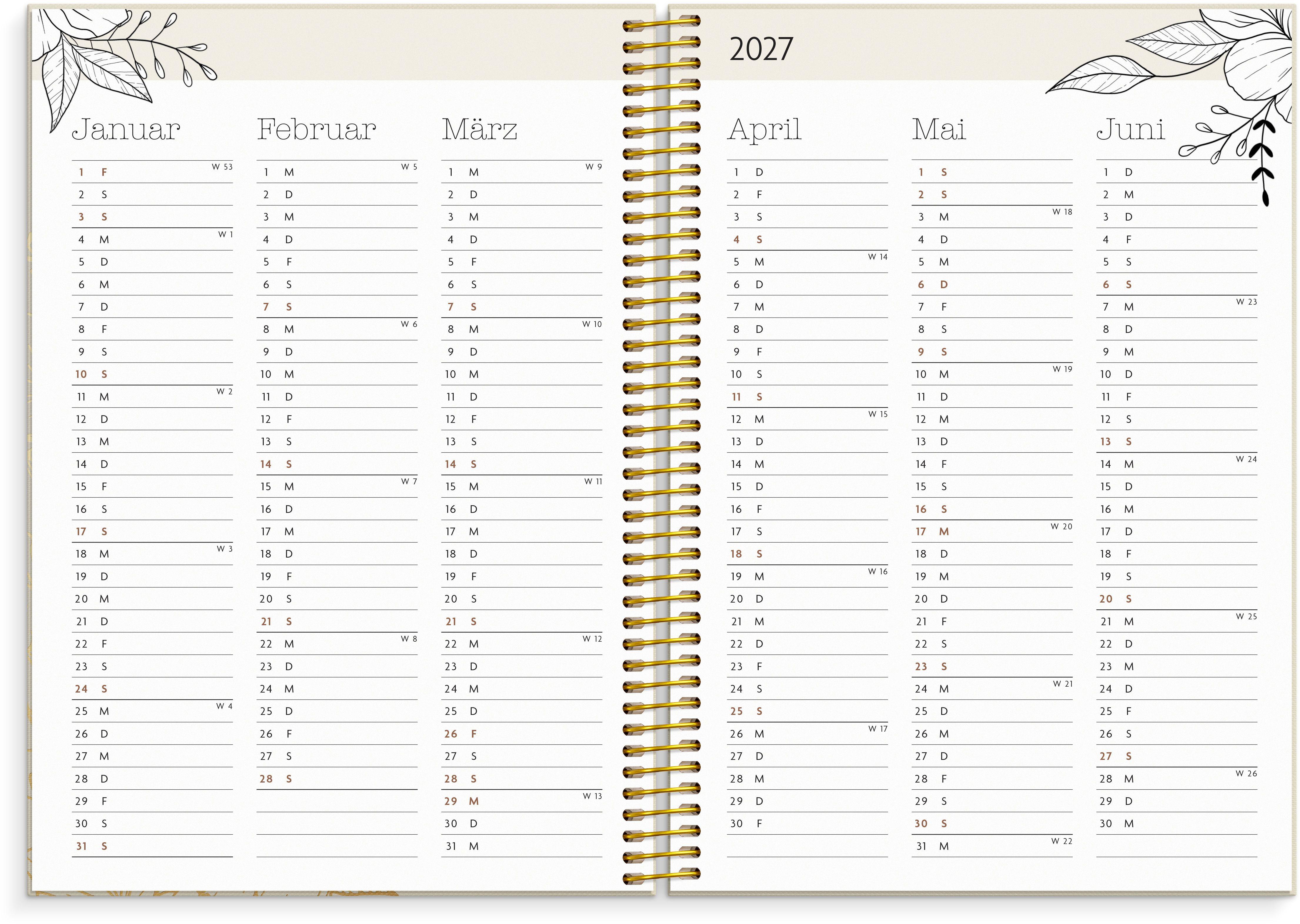 Beispielinhalt (Bild) Lehrerplaner 26/27 Schwarz