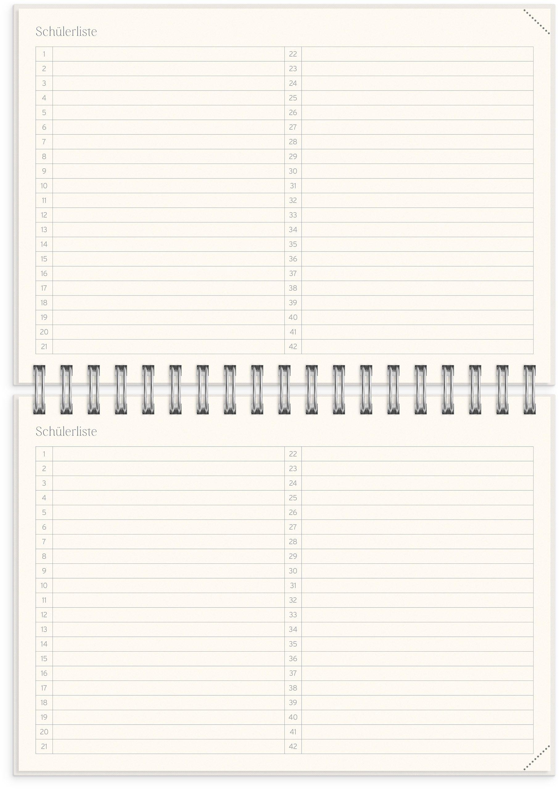 Beispielinhalt (Bild) Student Planner A5 26/27  Beige