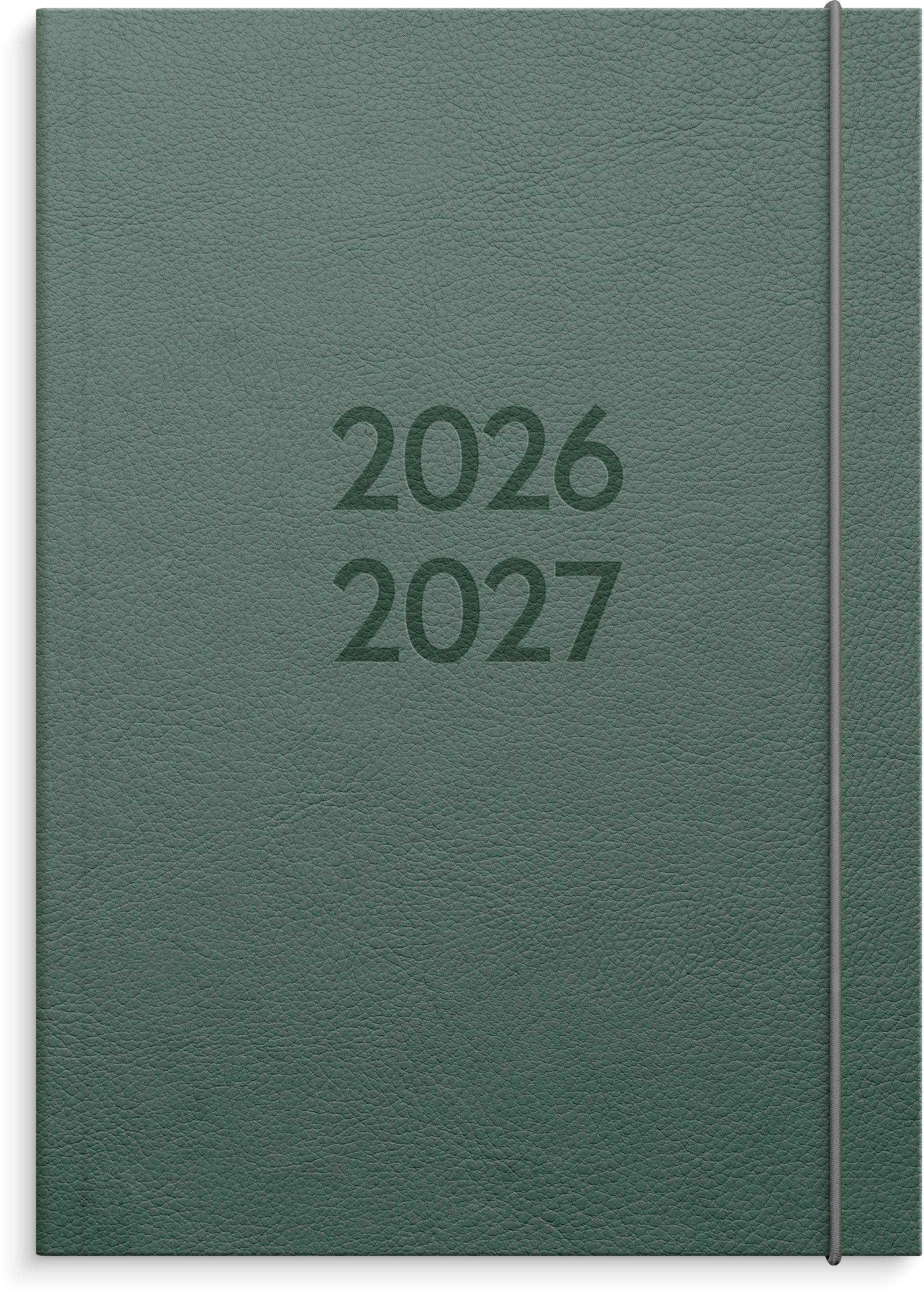 Vorderes Coverbild Kalender 26/27 Senator A5 Vega Grün