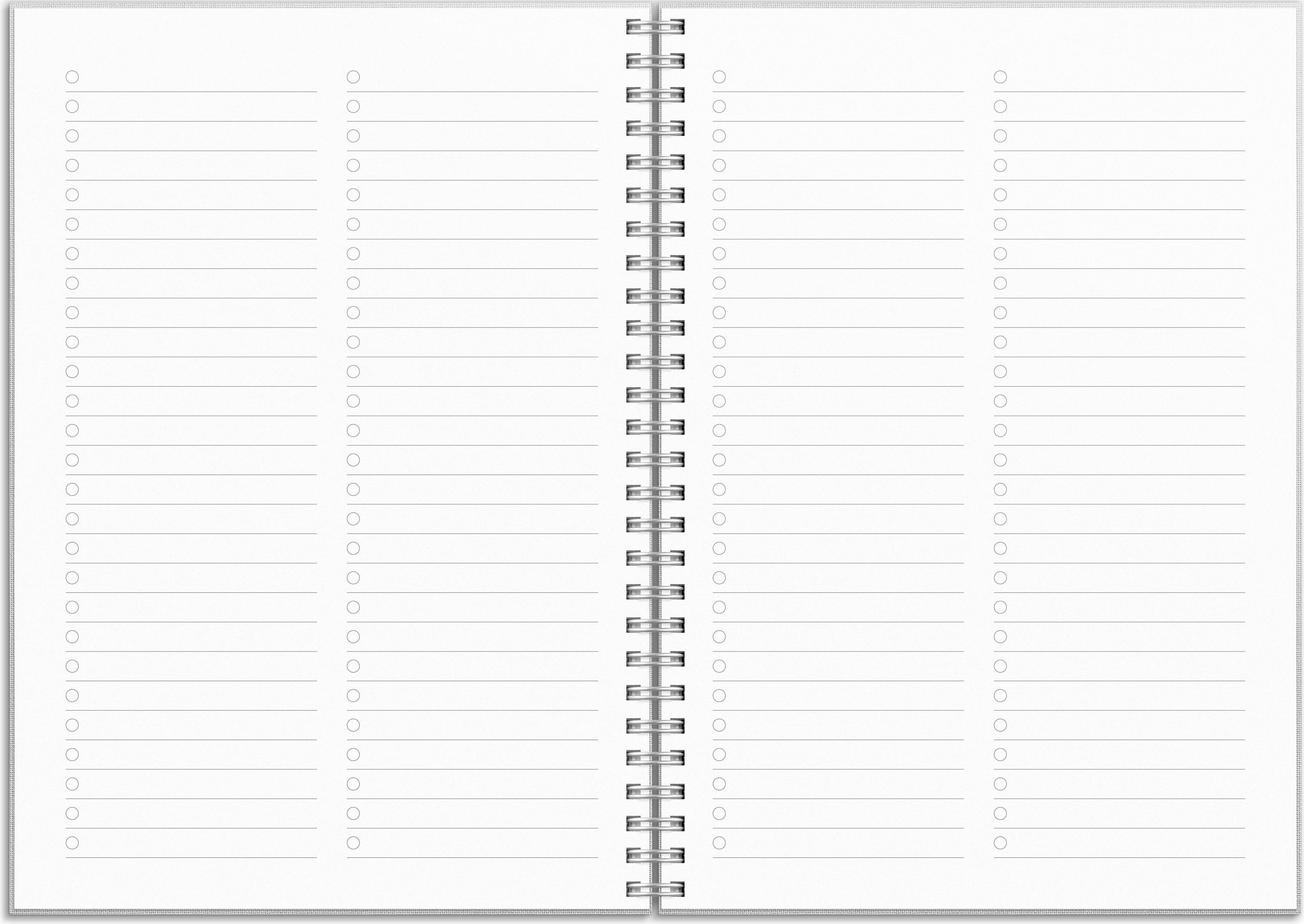 Beispielinhalt (Bild) Kalender 26/27 Senator A5 Textil Hellgrau