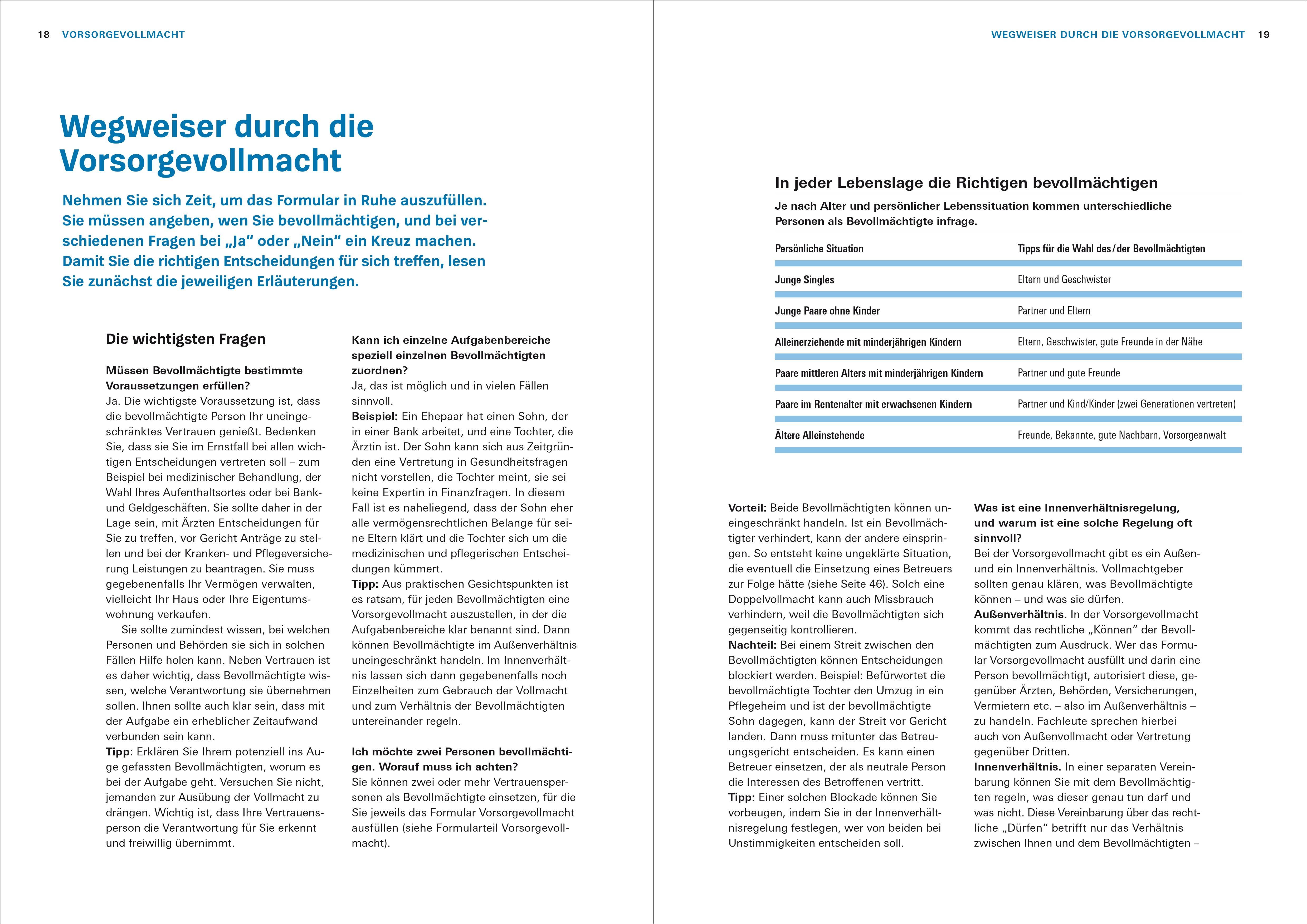 Beispielinhalt (Bild) Das Vorsorge-Set