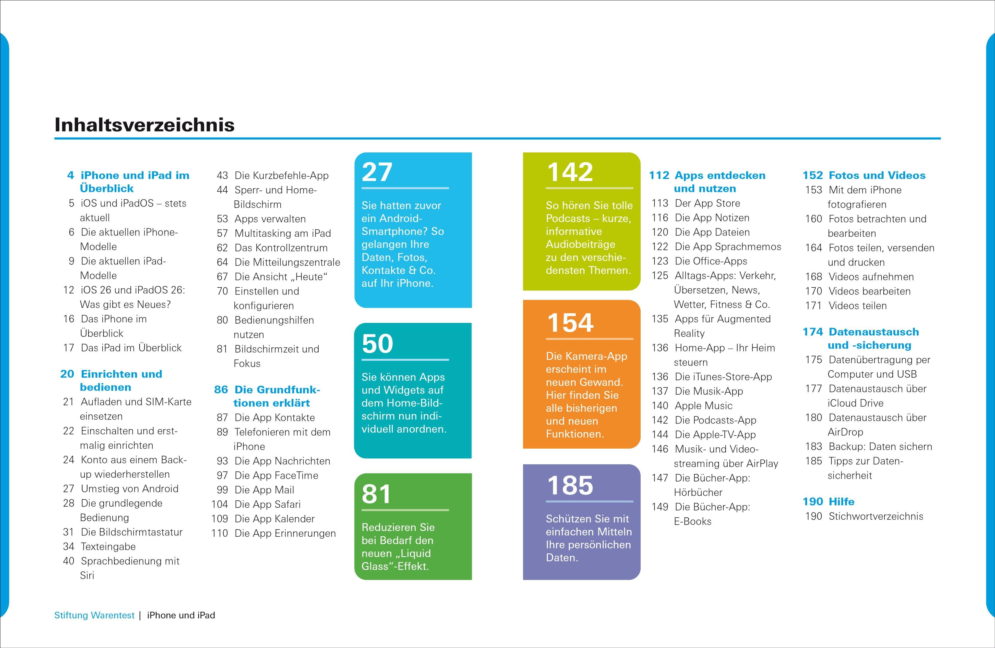 Beispielinhalt (Bild) iPhone und iPad