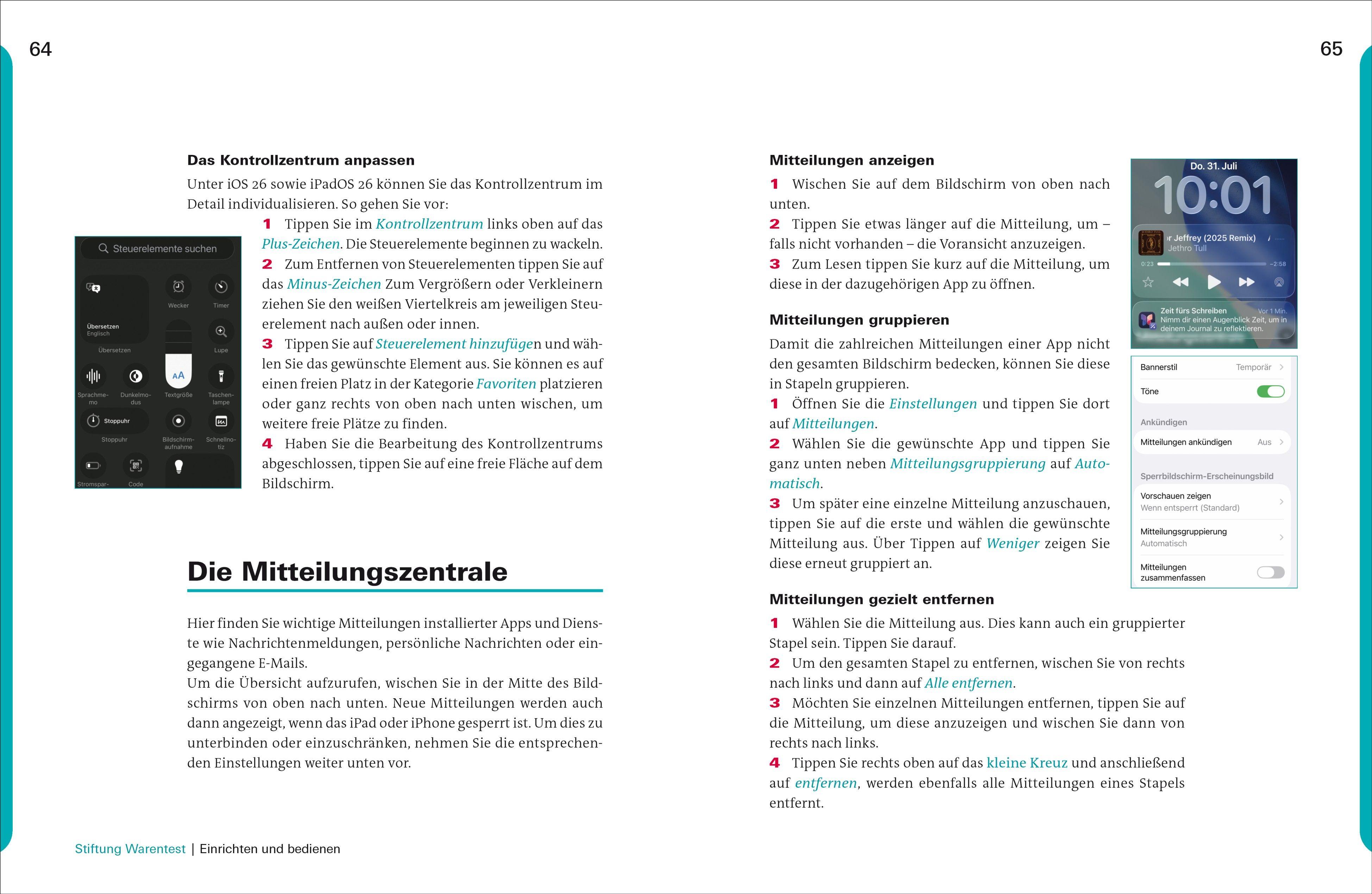 Beispielinhalt (Bild) iPhone und iPad