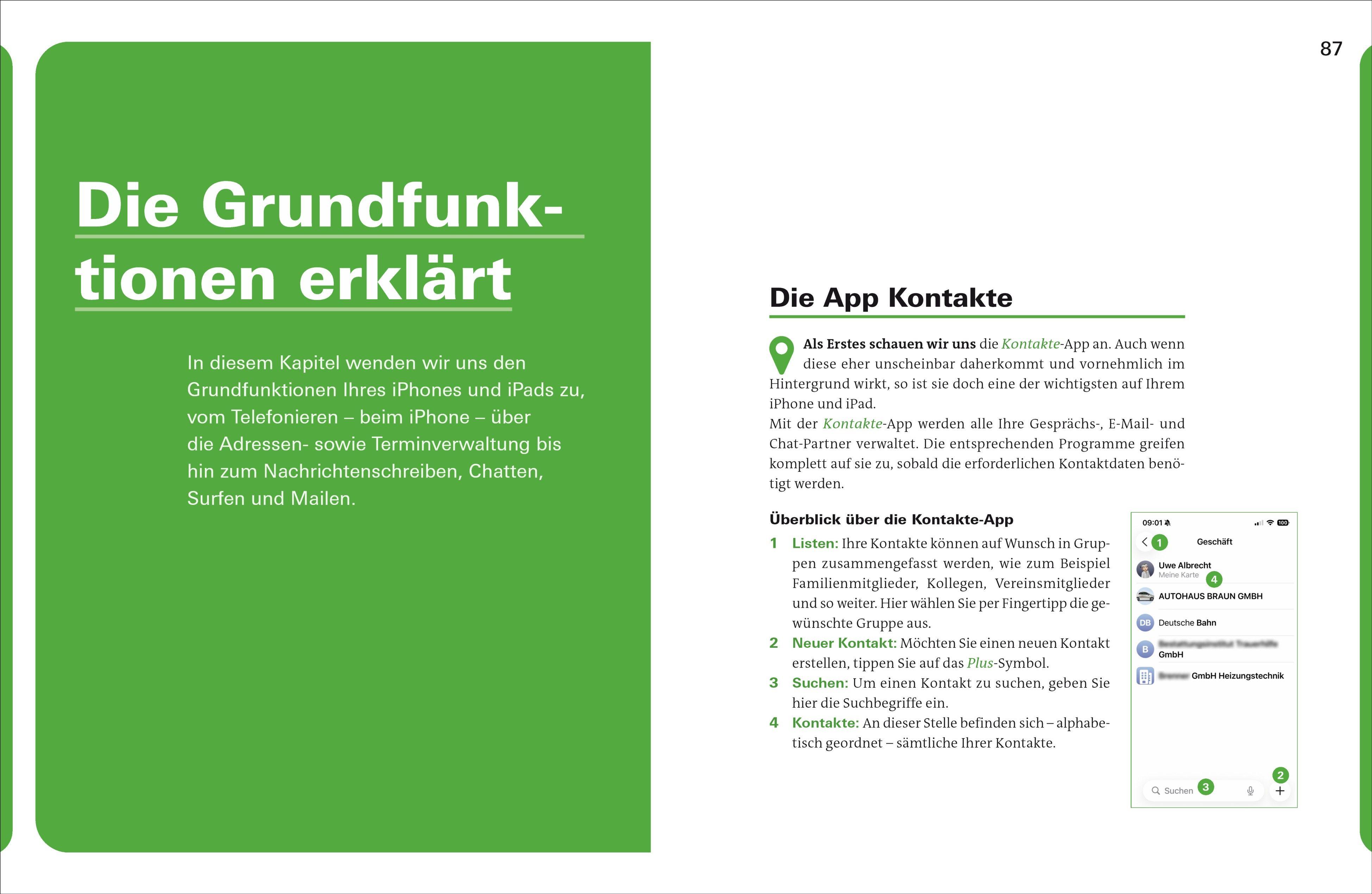 Beispielinhalt (Bild) iPhone und iPad