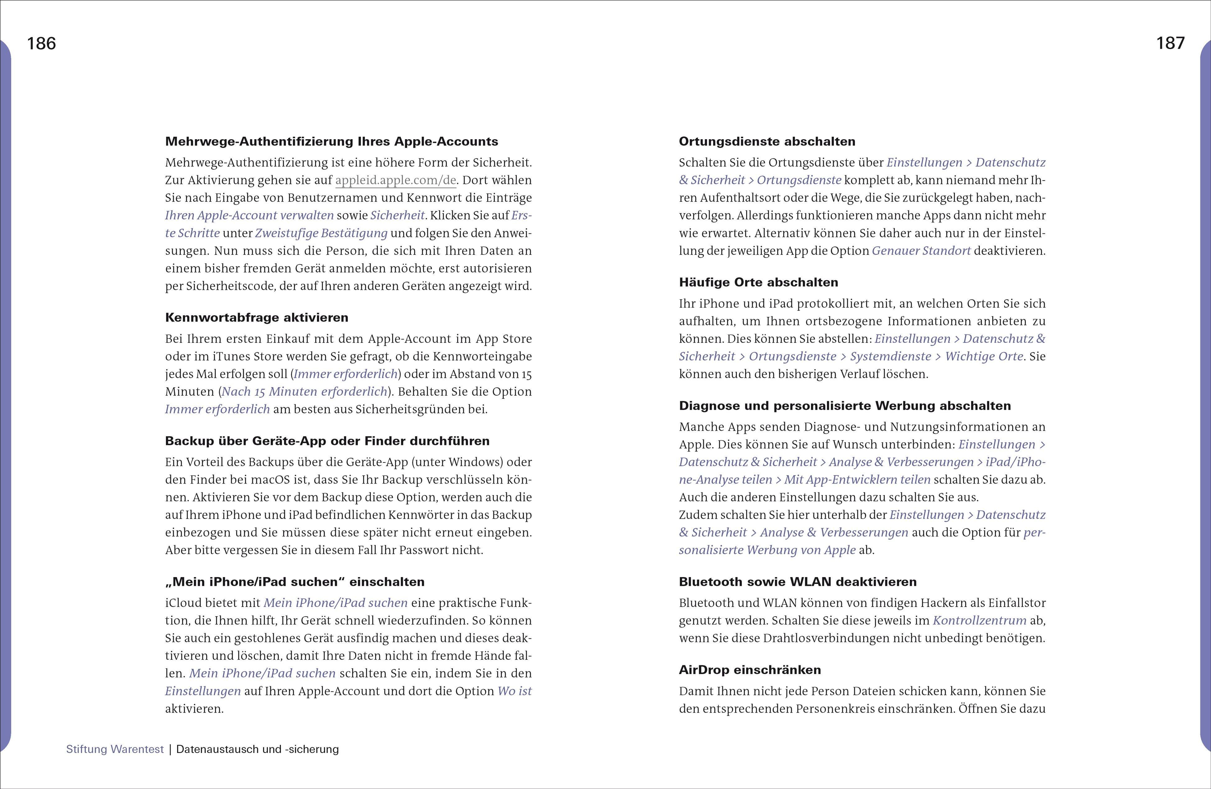 Beispielinhalt (Bild) iPhone und iPad