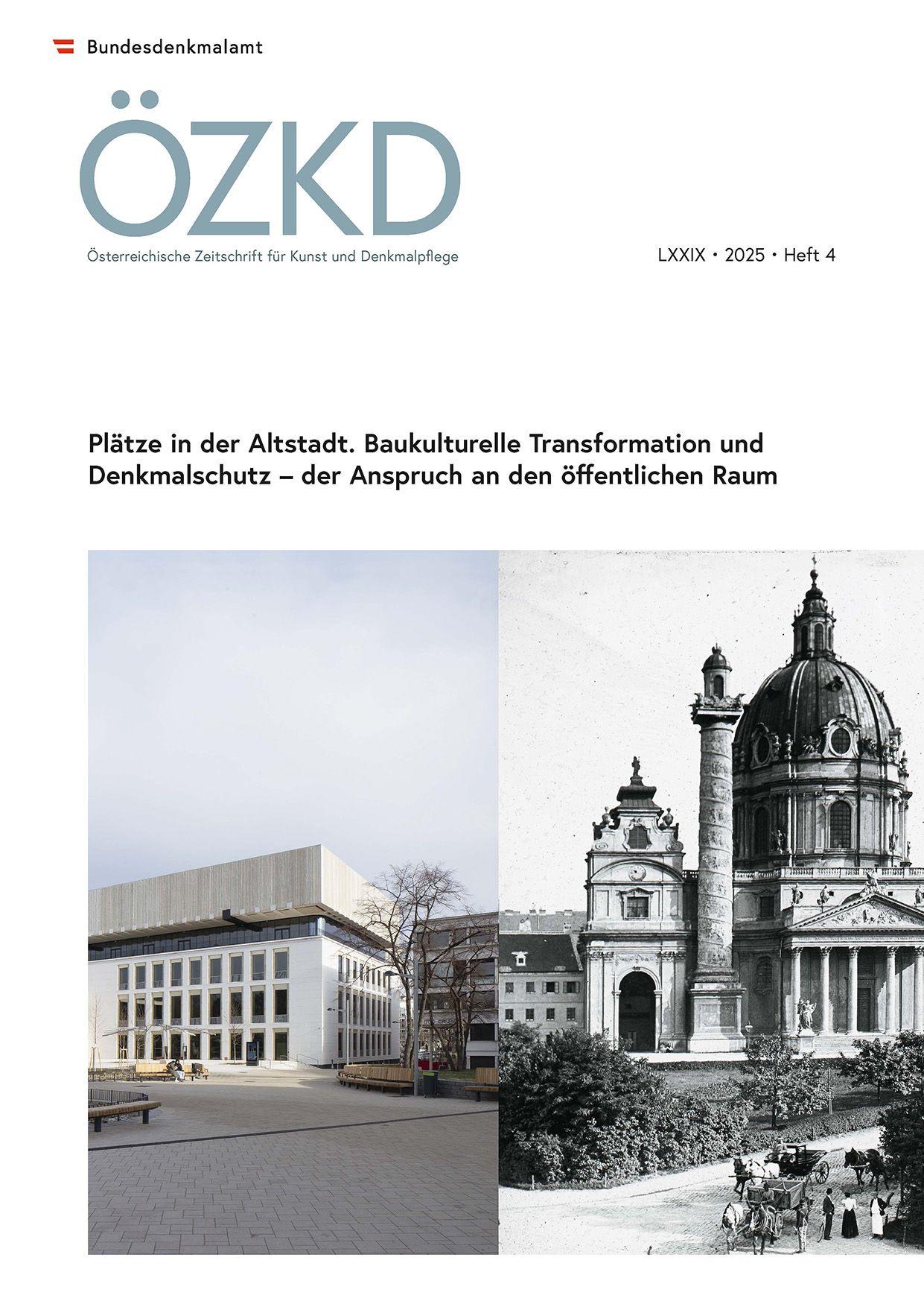 Vorderes Coverbild Österreichische Zeitschrift für Kunst und Denkmalpflege LXXIX, Heft 4