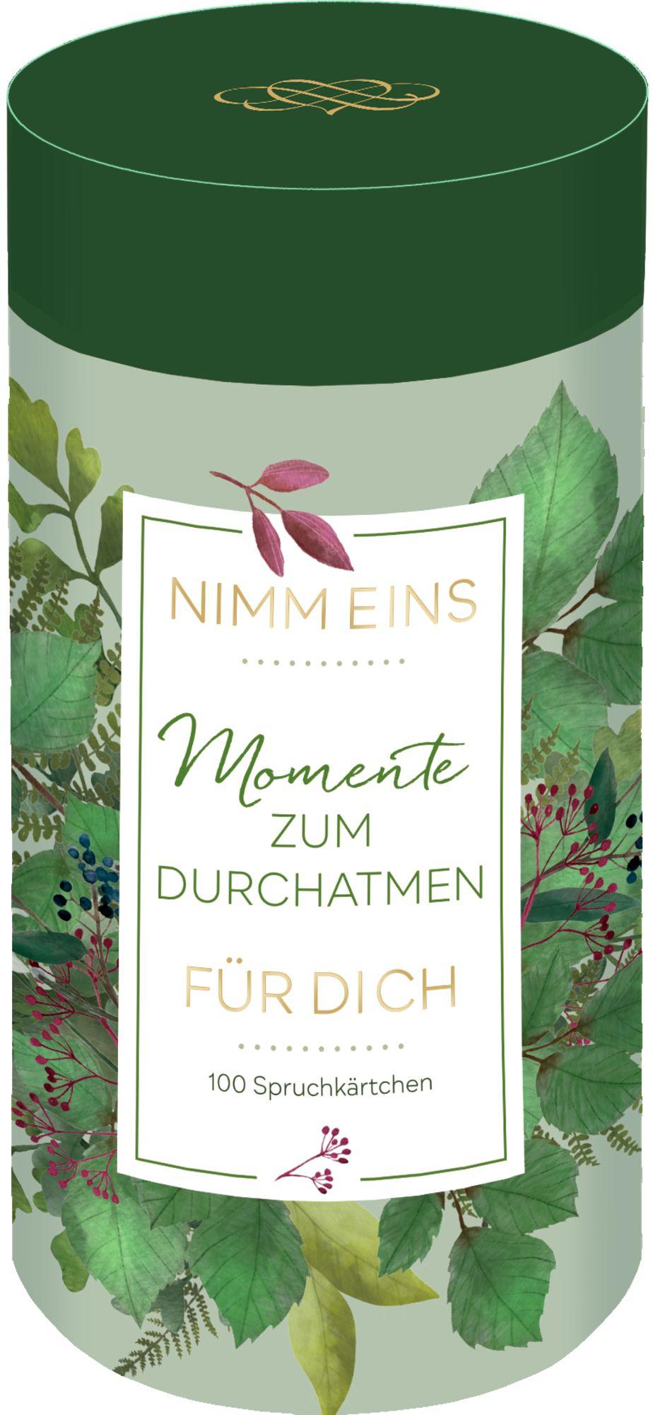 Vorderes Coverbild Sprüchedose - Nimm eins! Momente zum Durchatmen für dich