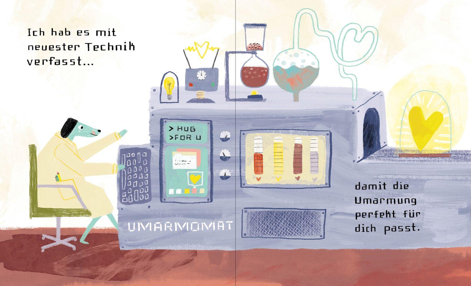 Beispielinhalt (Bild) DIES BUCH IST KEIN BUCH (das verrat ich nur dir). In Wahrheit ist's eine UMARMUNG von mir!