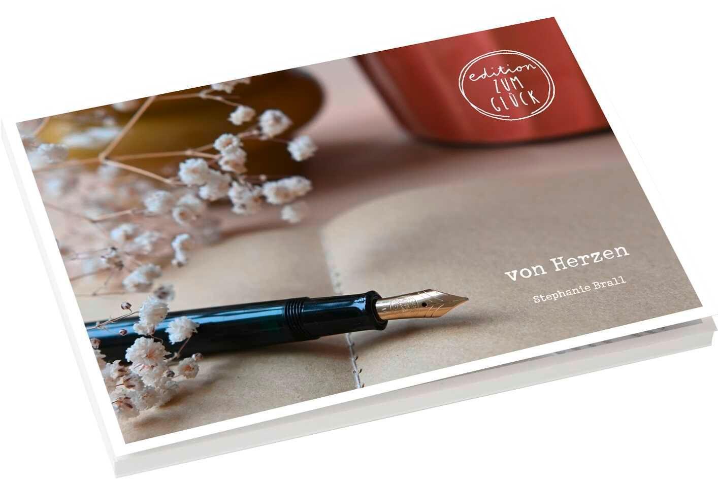 Vorderes Coverbild von Herzen - Postkartenbuch