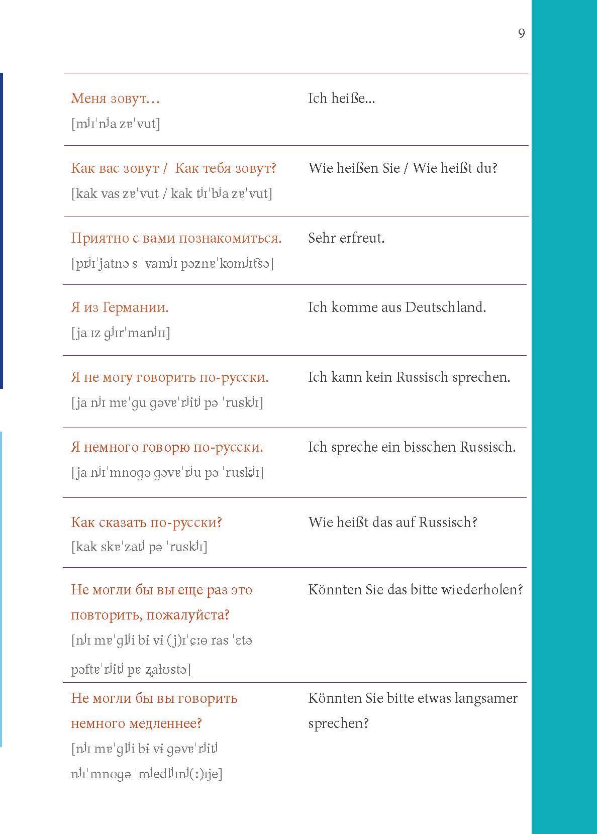 Beispielinhalt (Bild) PONS Russisch Im Handumdrehen