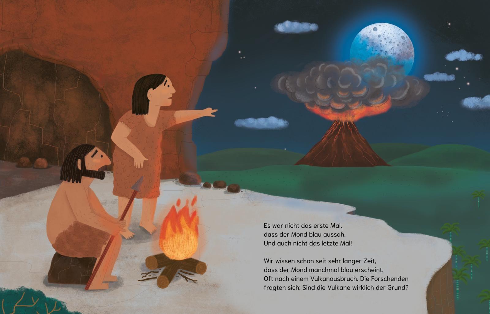 Beispielinhalt (Bild) Können Vulkane den Mond blau färben? (Gute Frage! 5)