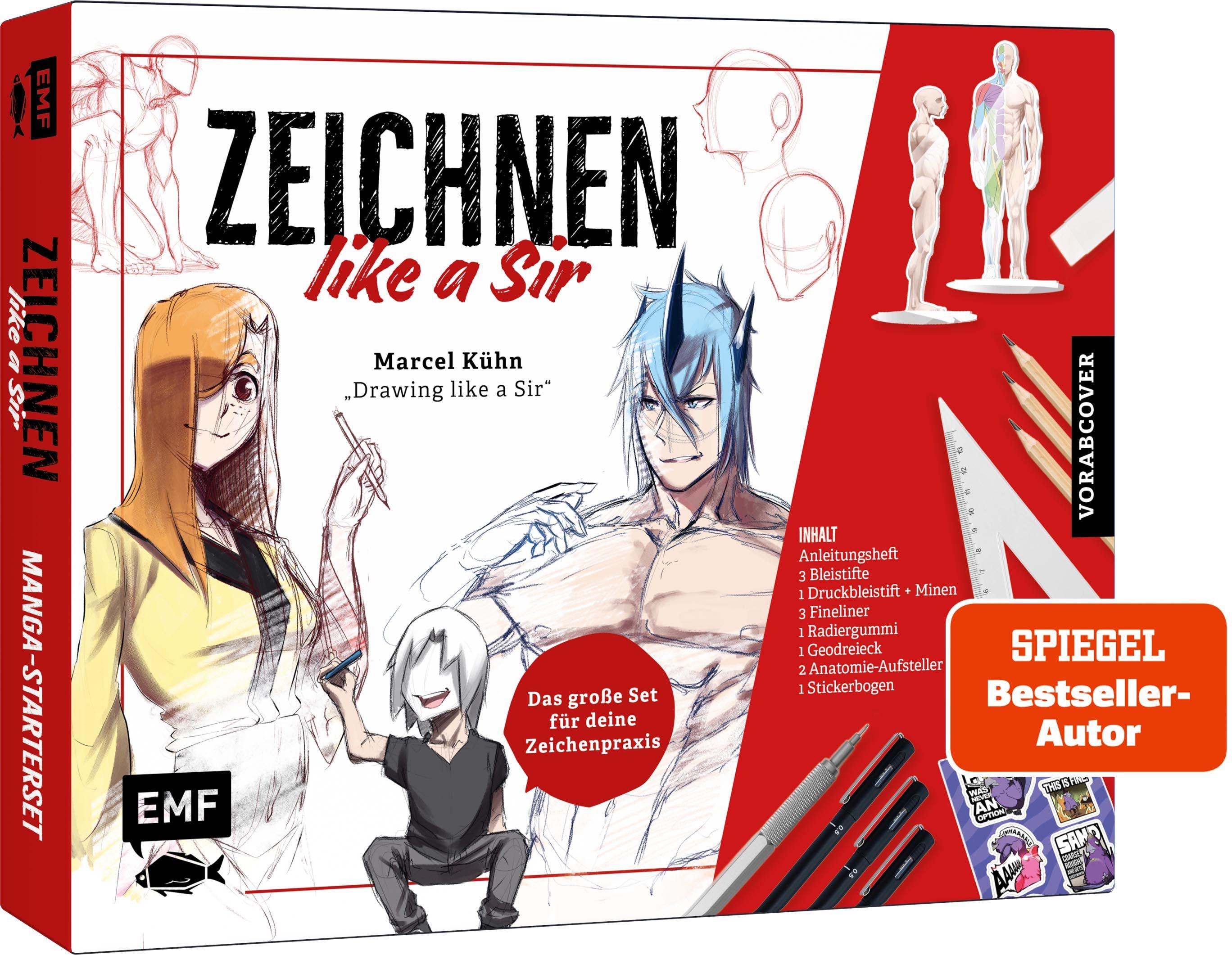 Vorderes Coverbild Zeichnen like a Sir - Das große Set für deine Zeichenpraxis