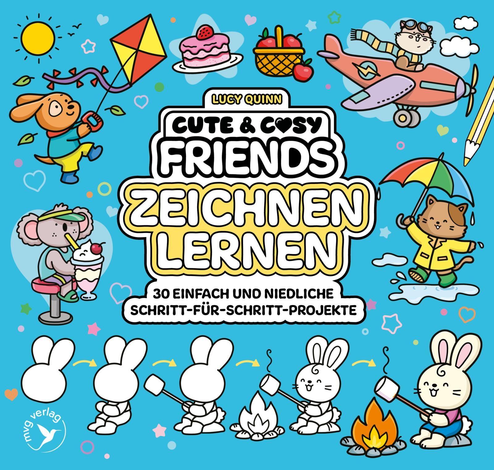 Vorderes Coverbild Cute & Cozy Friends - Zeichnen lernen
