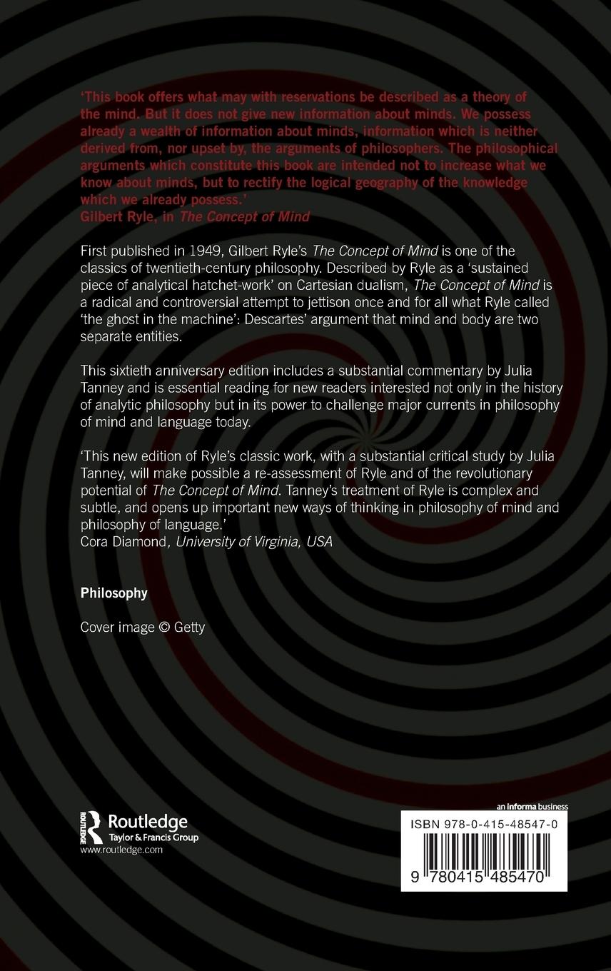 Rückseitencover The Concept of Mind