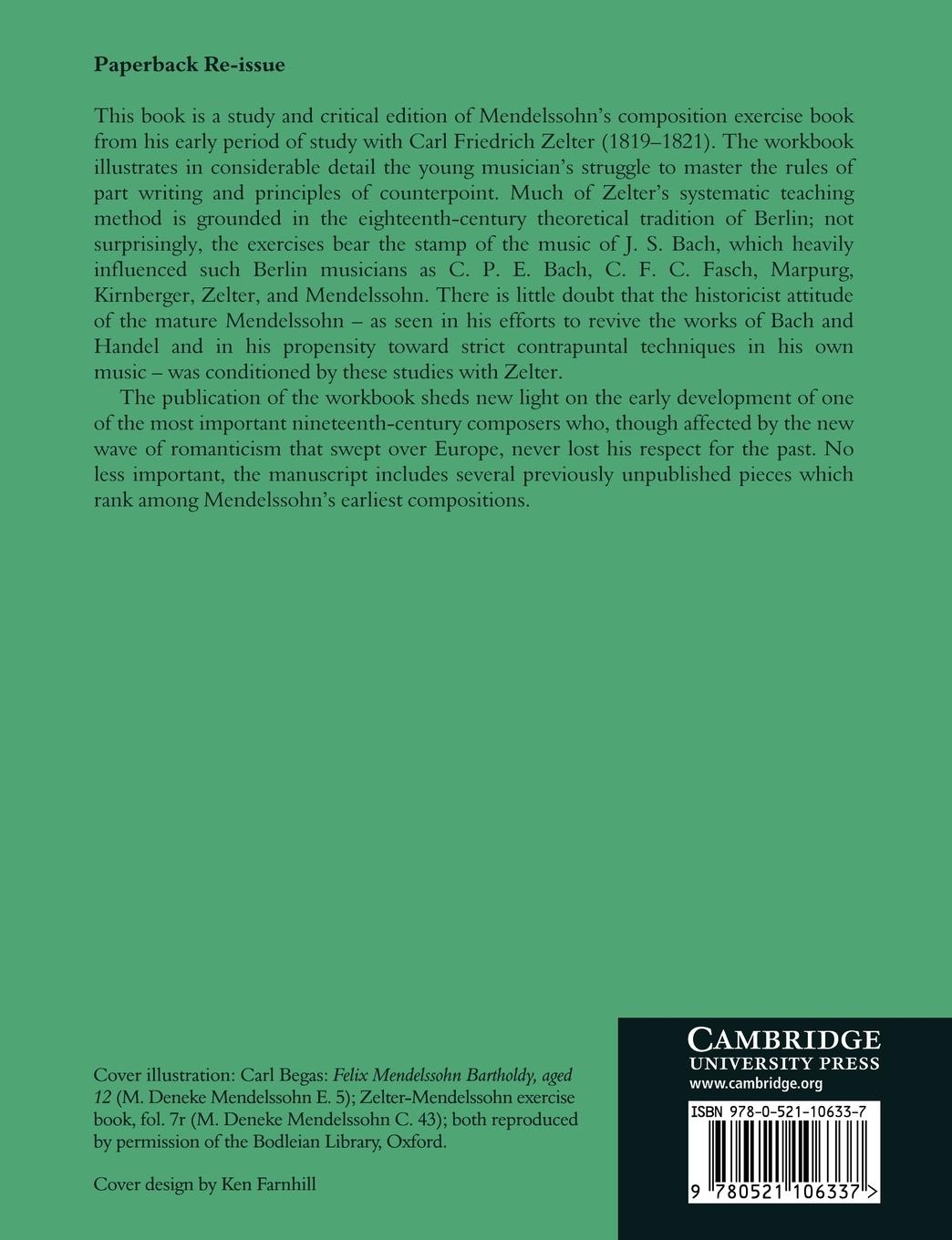 Rückseitencover Mendelssohn's Musical Education