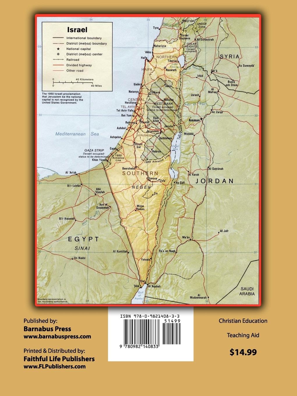 Rückseitencover Traveling Israel With Your Bible