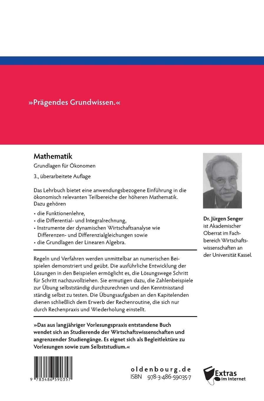 Rückseitencover Mathematik