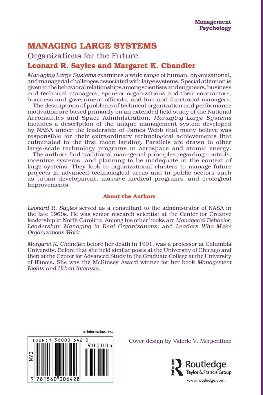 Rückseitencover Managing Large Systems