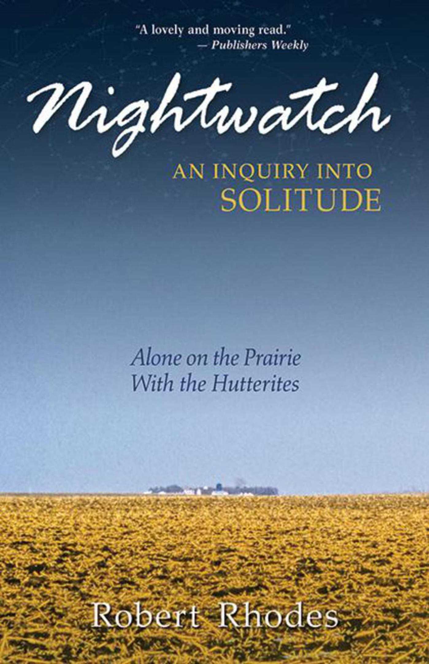 Vorderes Coverbild Nightwatch: An Inquiry Into Solitude