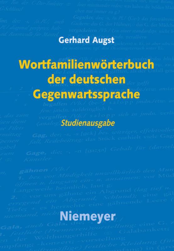 Vorderes Coverbild Wortfamilienwörterbuch der deutschen Gegenwartssprache