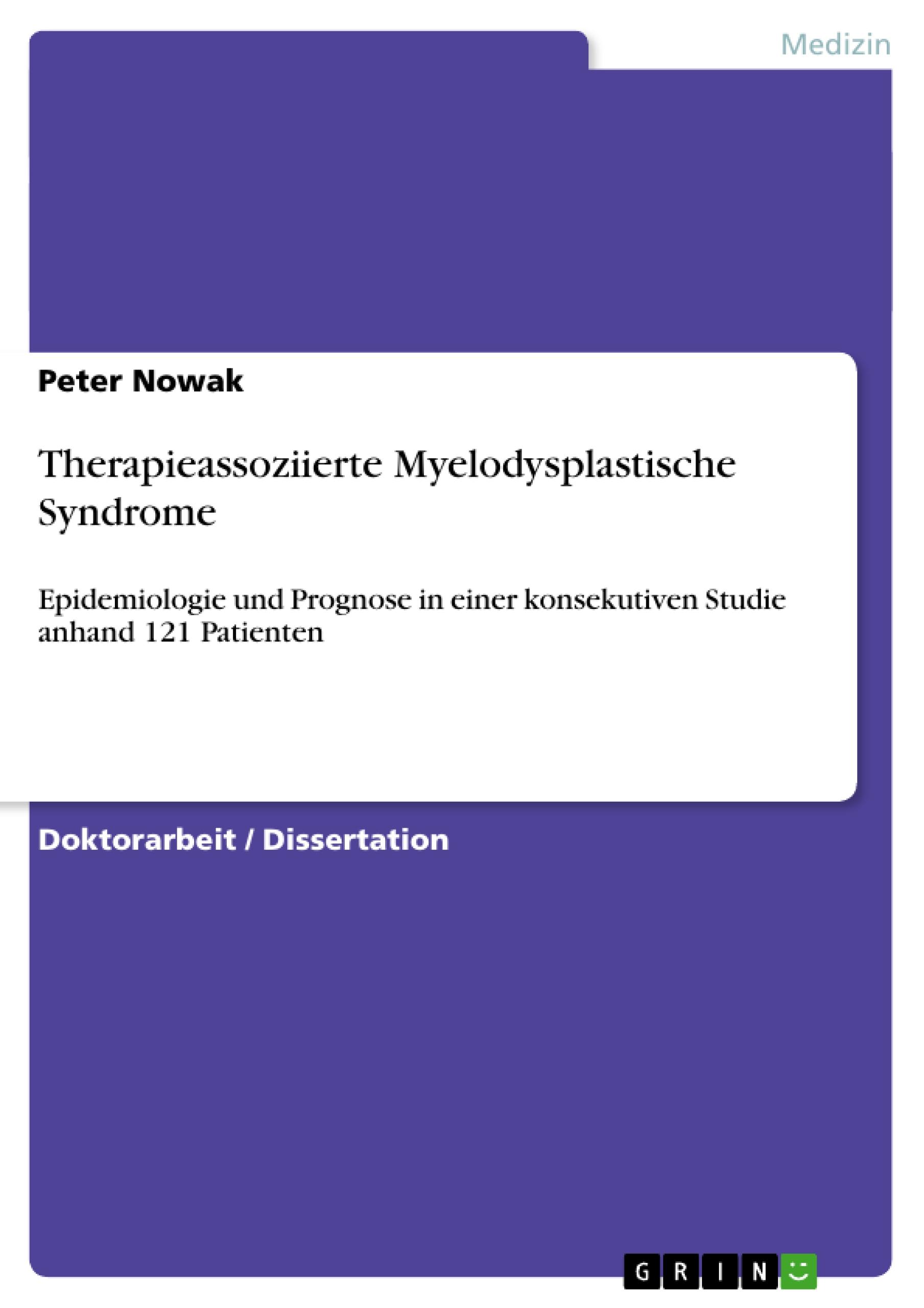 Vorderes Coverbild Therapieassoziierte Myelodysplastische Syndrome