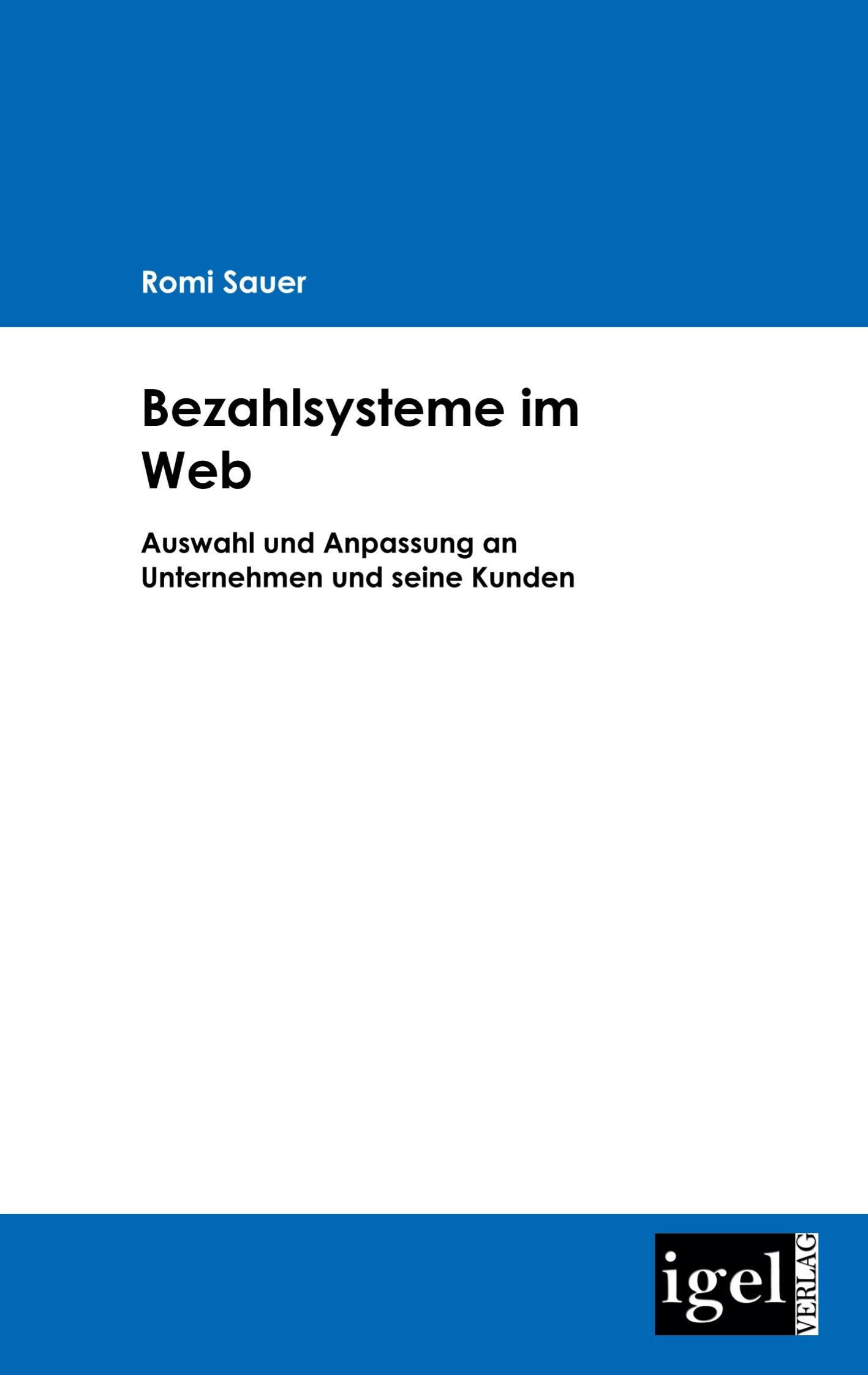 Vorderes Coverbild Bezahlsysteme im Web