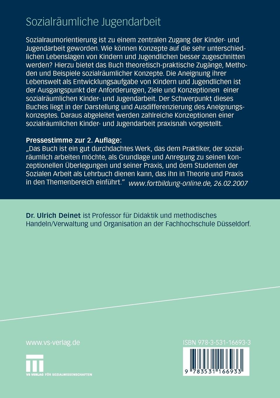 Rückseitencover Sozialräumliche Jugendarbeit