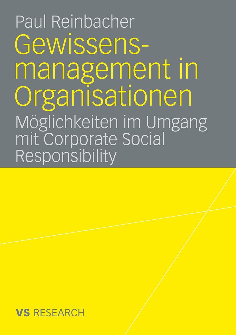 Vorderes Coverbild Gewissensmanagement in Organisationen