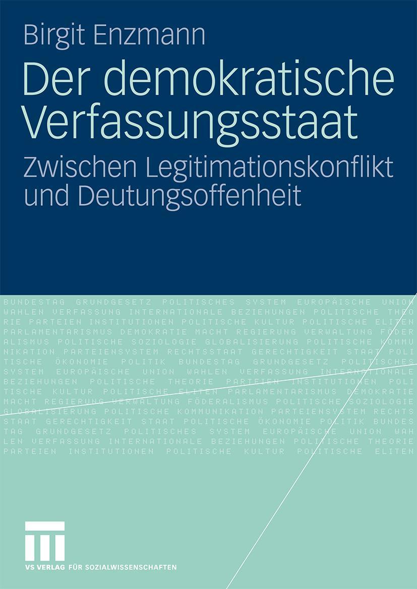 Vorderes Coverbild Der demokratische Verfassungsstaat