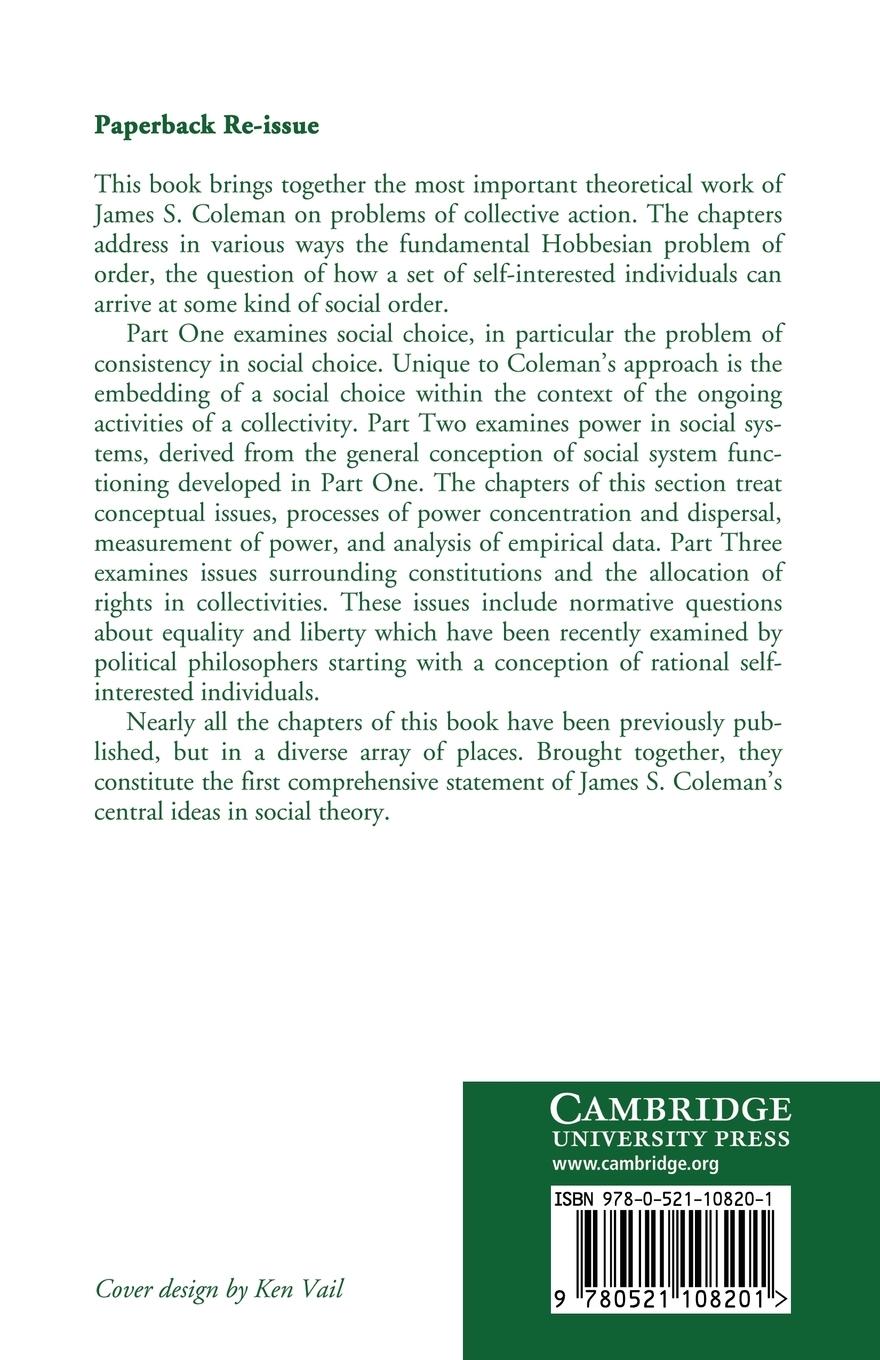 Rückseitencover Individual Interests and Collective Action