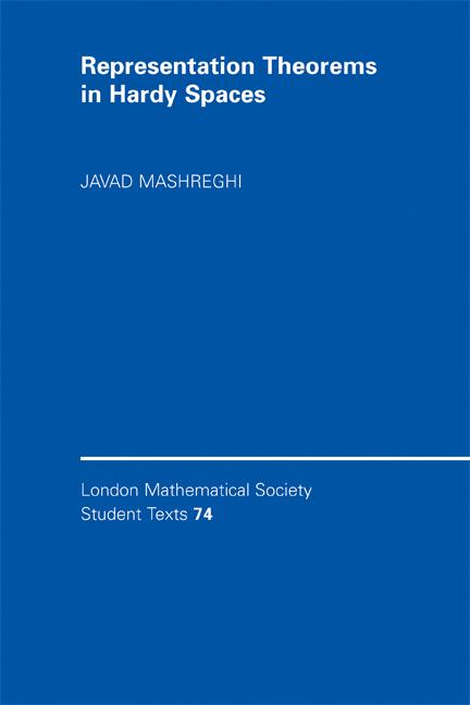 Vorderes Coverbild Representation Theorems in Hardy Spaces