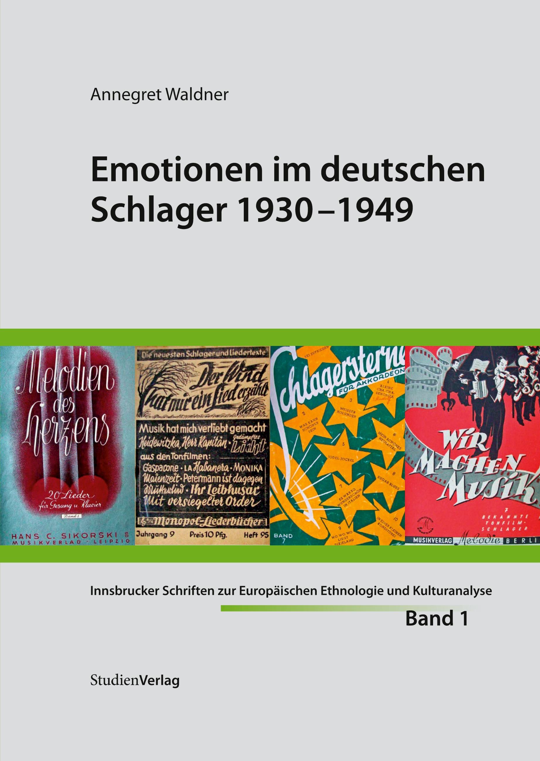 Vorderes Coverbild Emotionen im deutschen Schlager 1930-1949