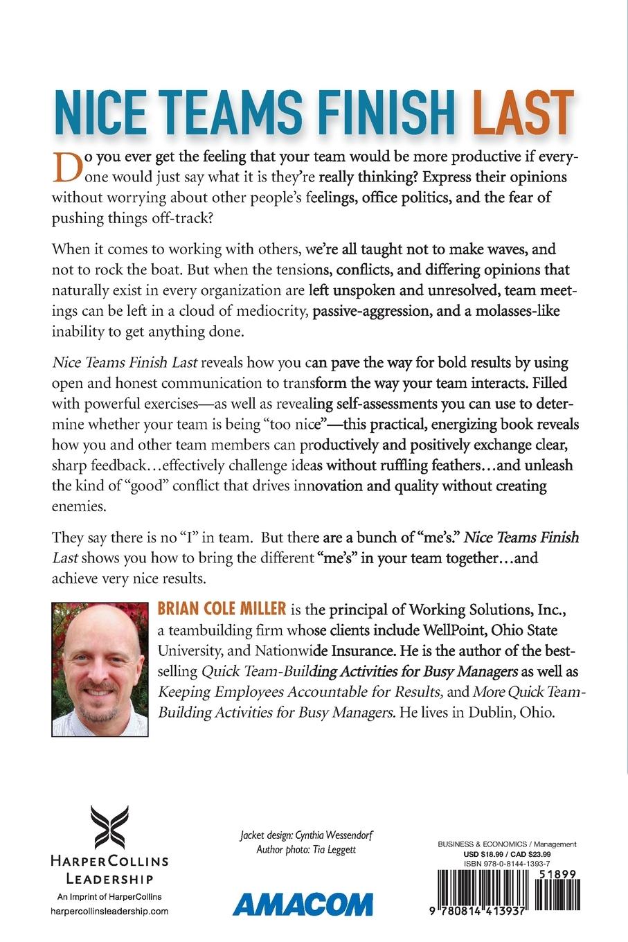 Rückseitencover The Nice Teams Finish Last