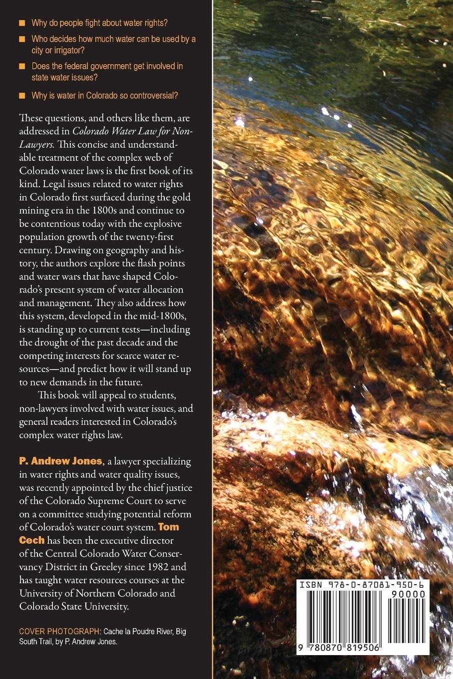 Rückseitencover Colorado Water Law for Non-Lawyers