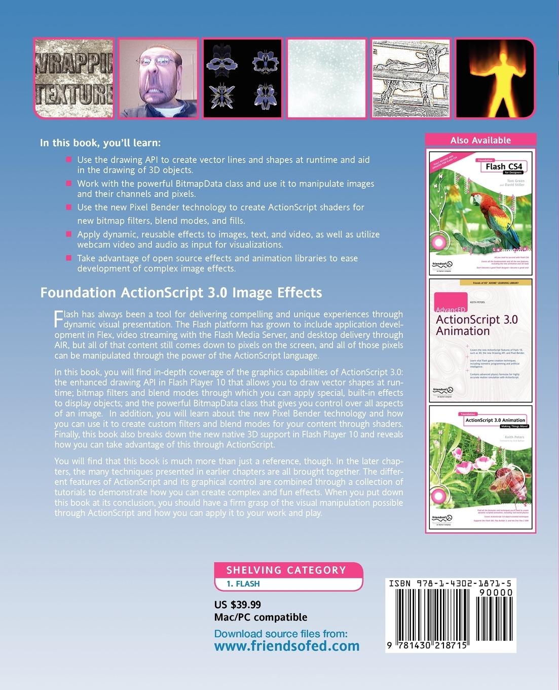 Rückseitencover Foundation ActionScript 3.0 Image Effects