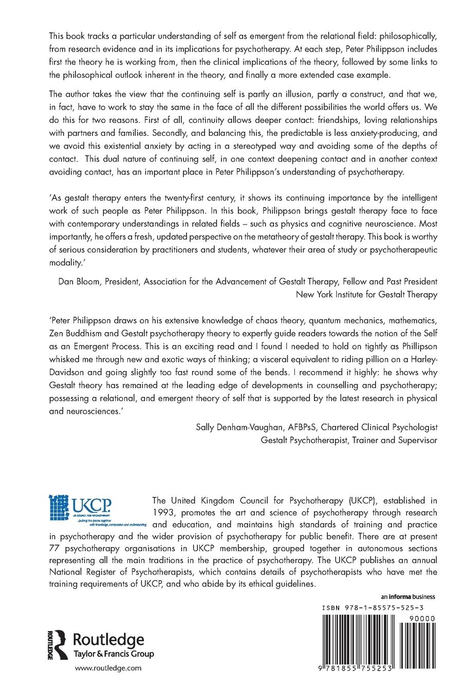 Rückseitencover The Emergent Self