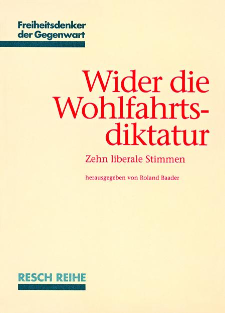Vorderes Coverbild Wider die Wohlfahrtsdiktatur