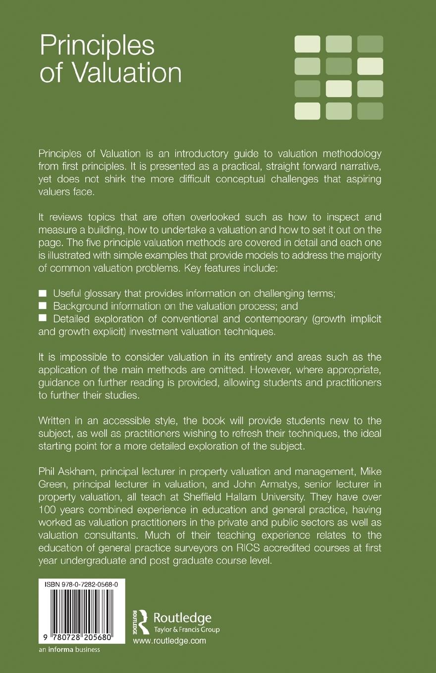 Rückseitencover Principles of Valuation