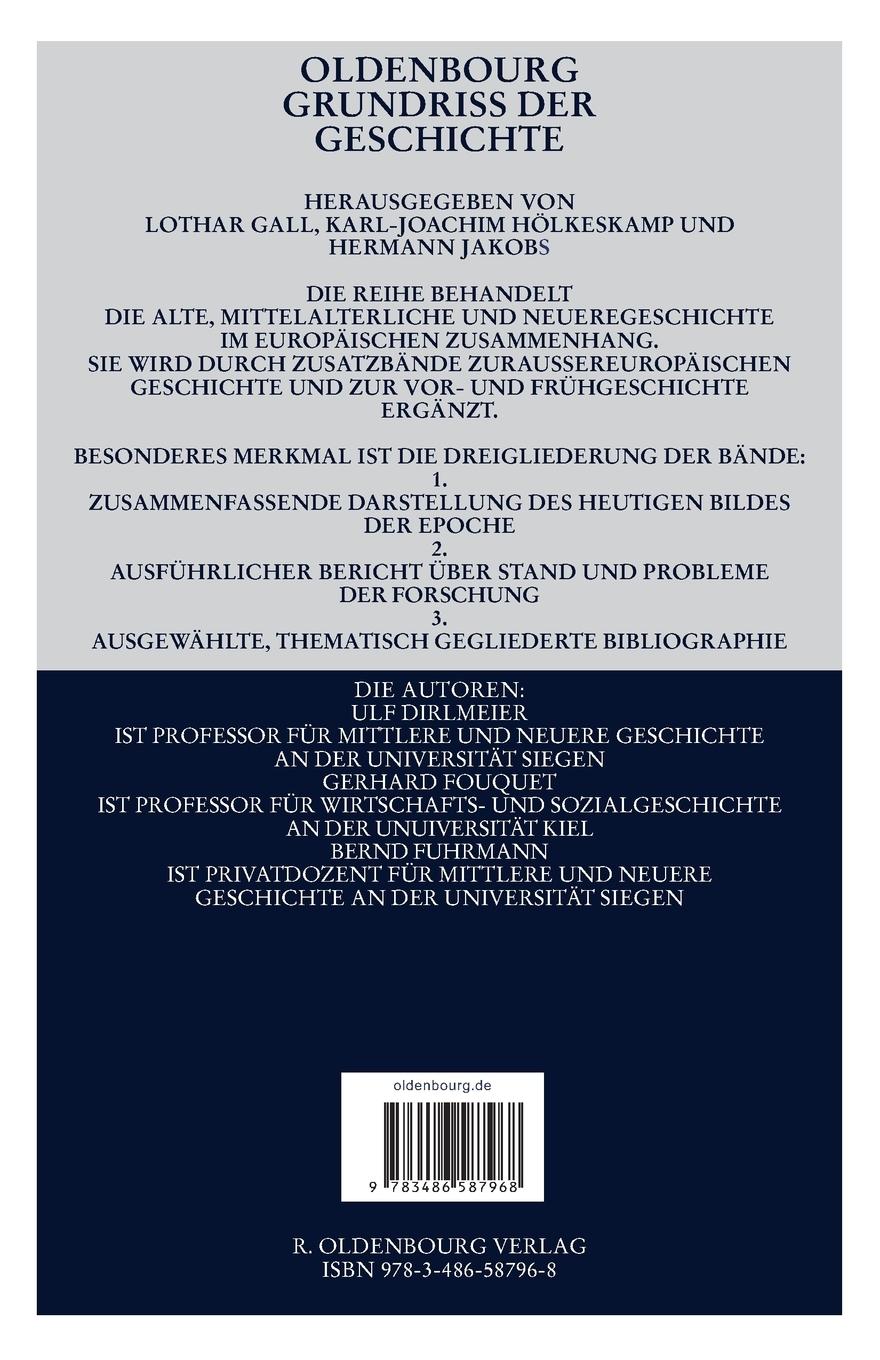 Rückseitencover Europa im Spätmittelalter 1215-1378