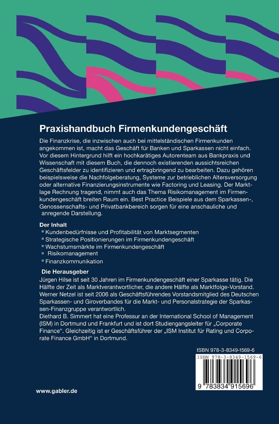 Rückseitencover Praxishandbuch Firmenkundengeschäft