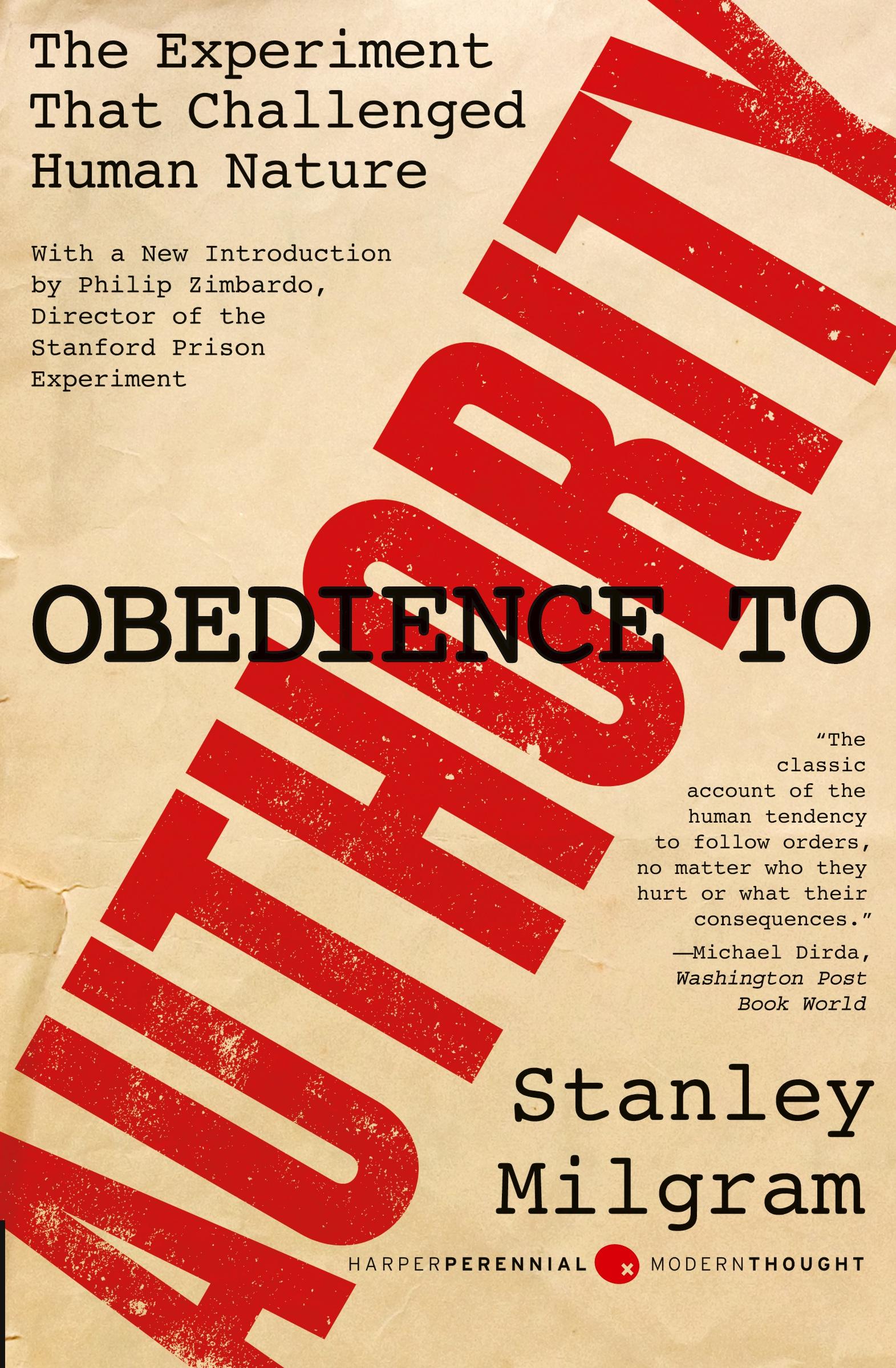 Vorderes Coverbild Obedience to Authority