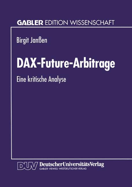 Vorderes Coverbild DAX-Future-Arbitrage
