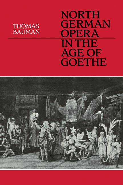 Vorderes Coverbild North German Opera in the Age of Goethe