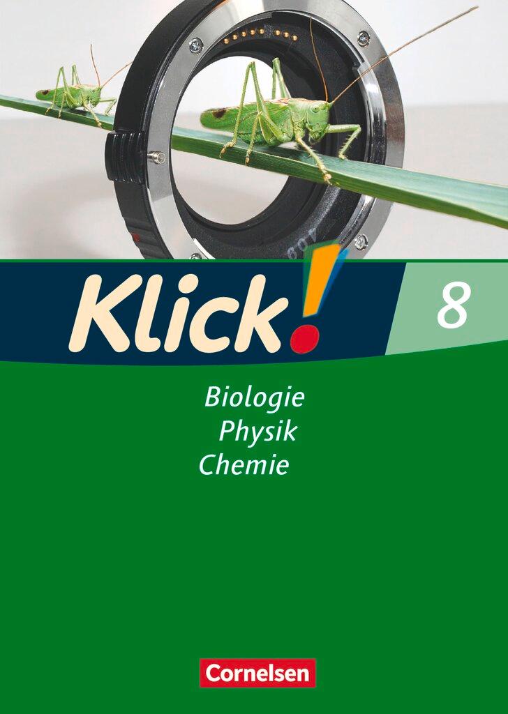 Vorderes Coverbild Klick! 8. Biologie, Physik, Chemie. Westliche Bundesländer sowie Berlin/Brandenburg