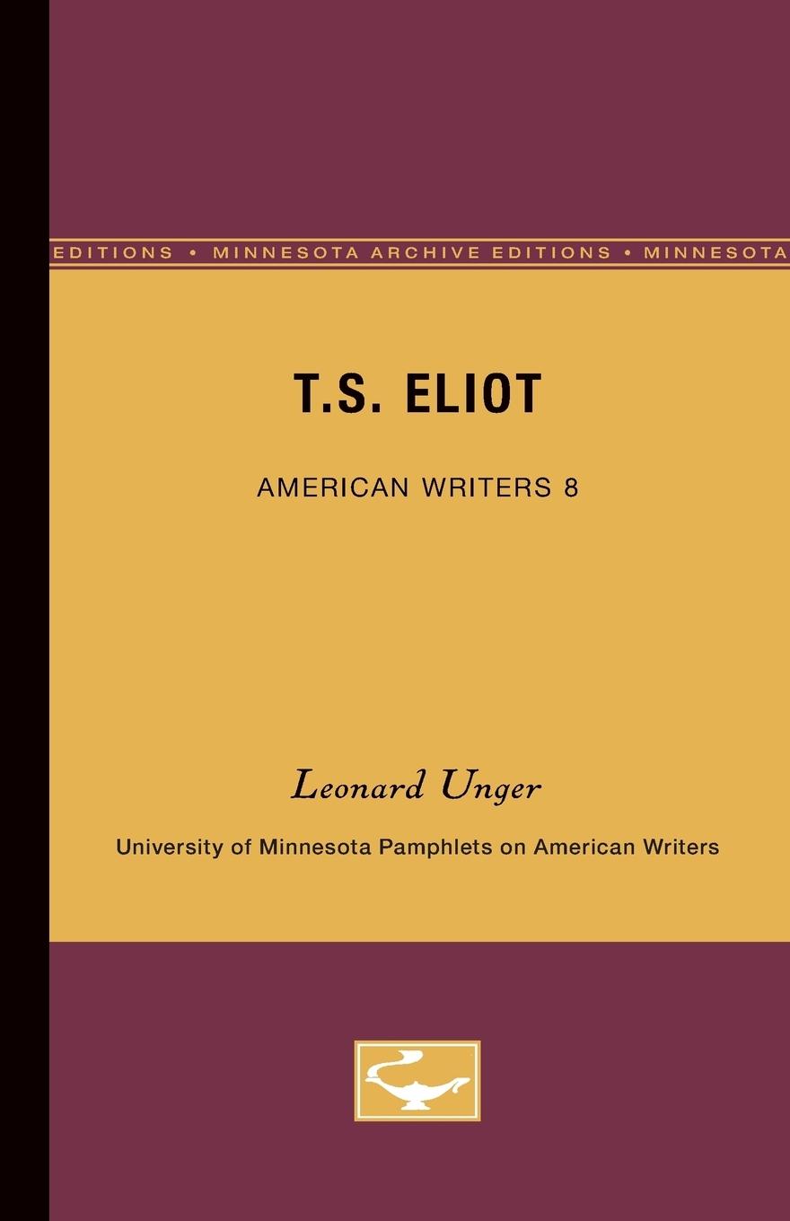 Vorderes Coverbild T.S. Eliot - American Writers 8