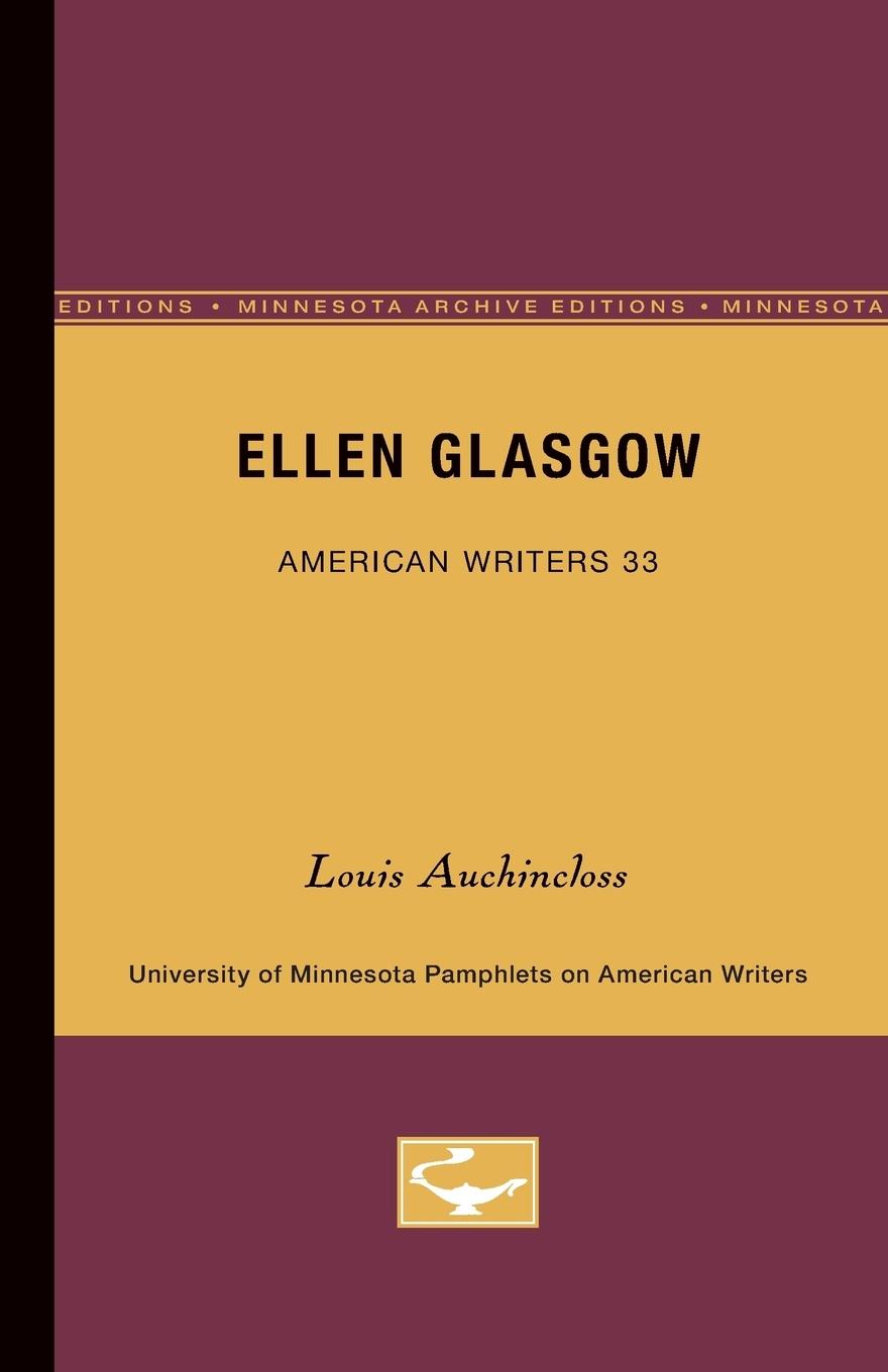 Vorderes Coverbild Ellen Glasgow - American Writers 33