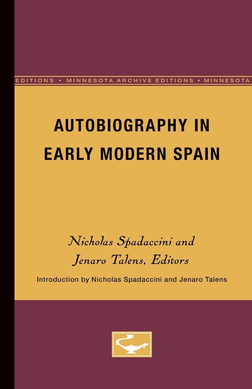 Vorderes Coverbild Autobiography in Early Modern Spain