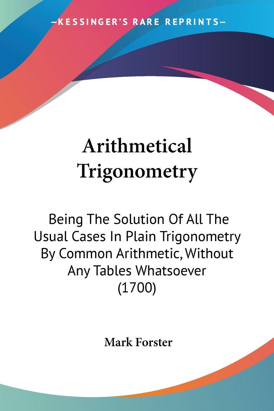Vorderes Coverbild Arithmetical Trigonometry