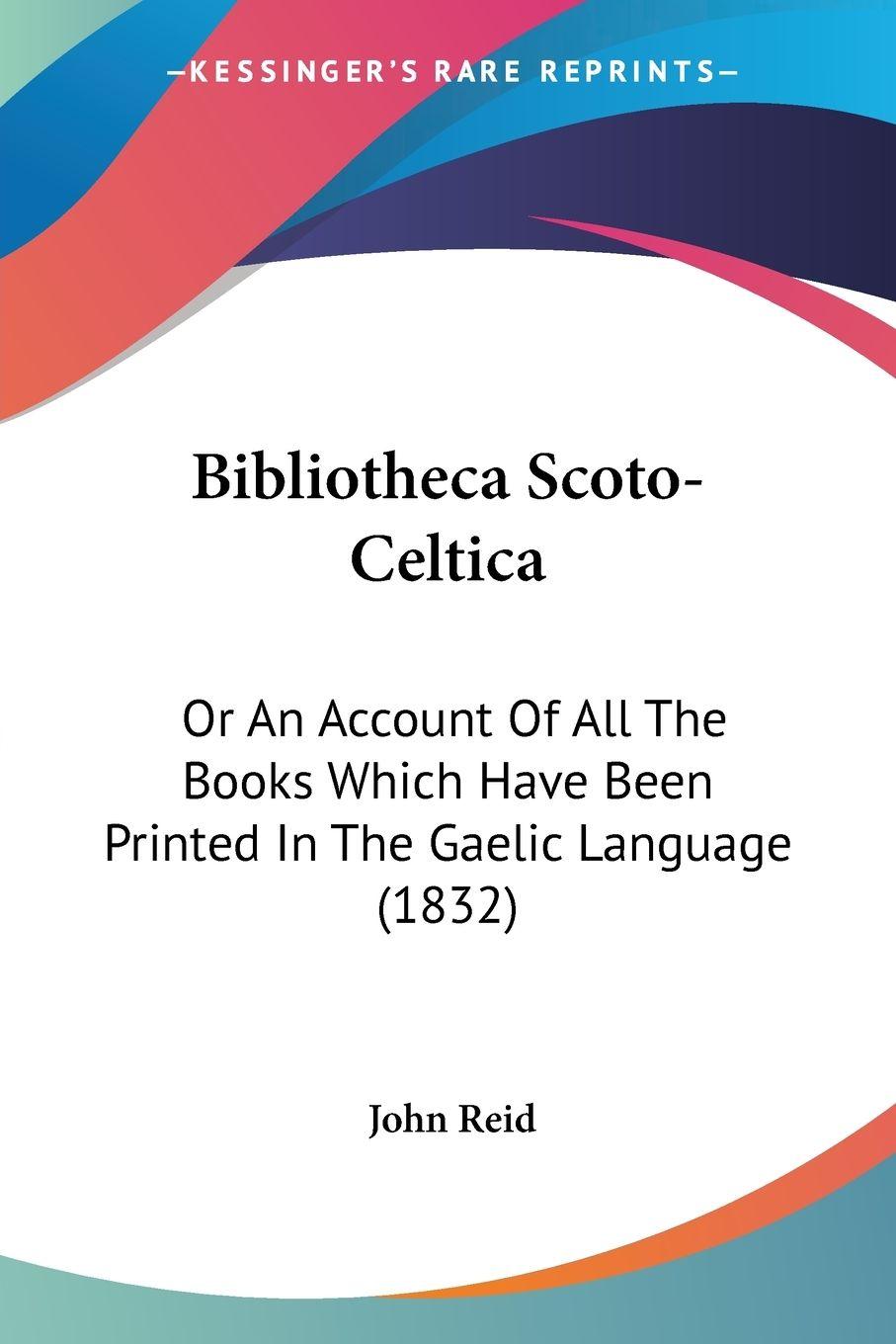 Vorderes Coverbild Bibliotheca Scoto-Celtica